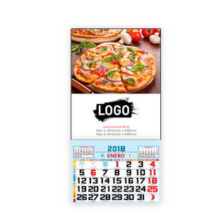 Calendarios de Imán Personalizados Faldilla con Imán. 12x25 cm