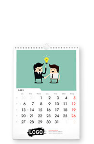 Calendarios personalizados de pared 21x30 cm con espiral