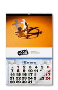 Calendario de Faldilla 43,5 cm. Mensual. Català